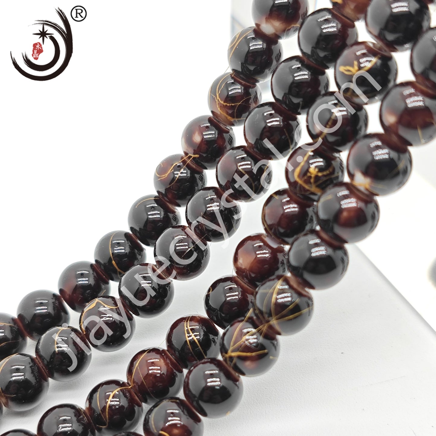8MM Round Crystal Beads For DIY Jewelry, 100PCS/Line
