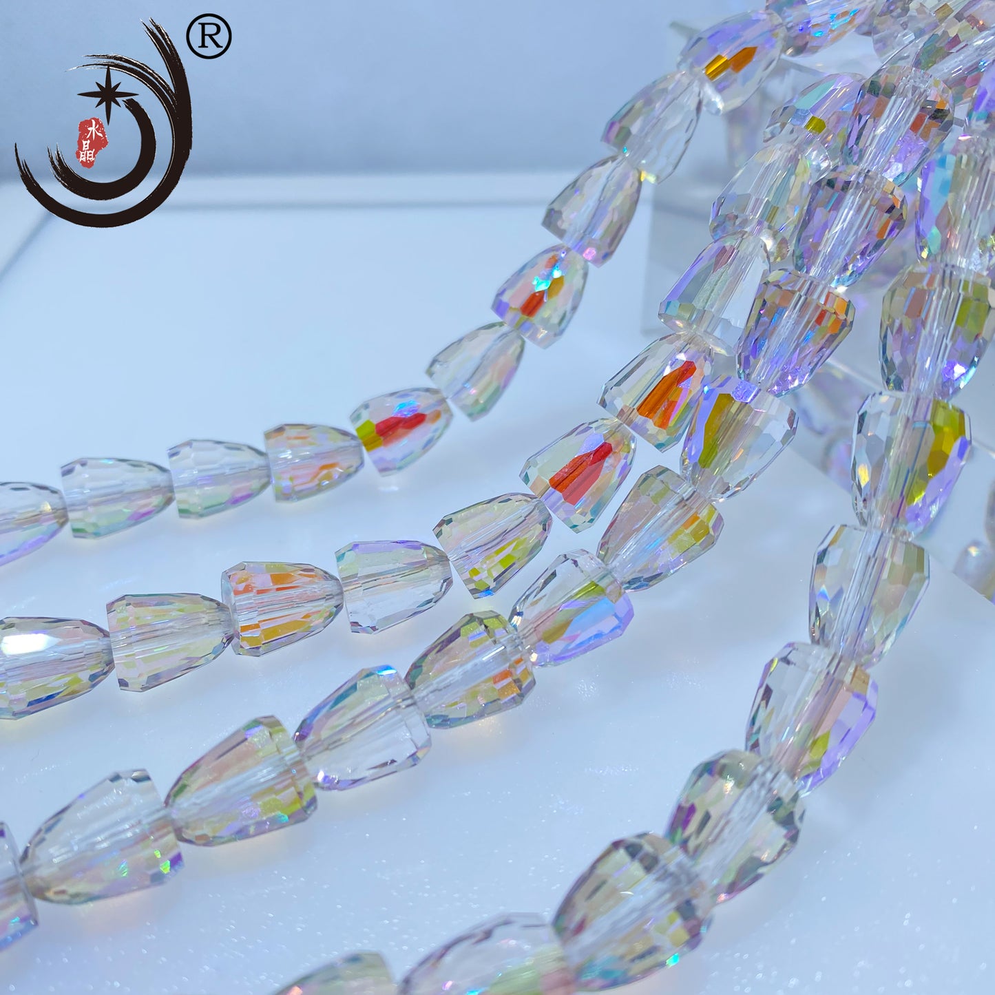 10*12MM Bread Shape Crystal Glass Beads Whole Sale For DIY Jewelry (15800)