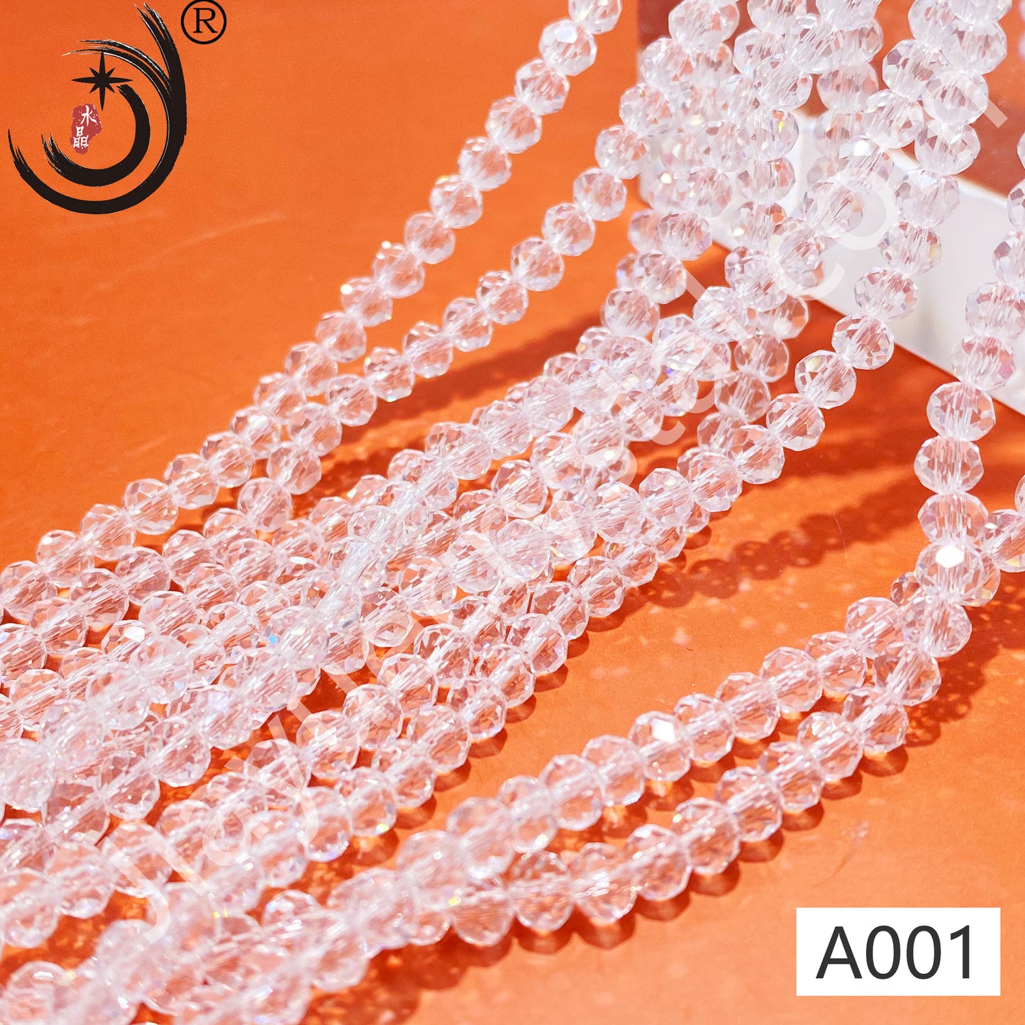 1MM Rondelle Beads Glass Crystal Beads Wholesale For DIY Jewelry (10001)