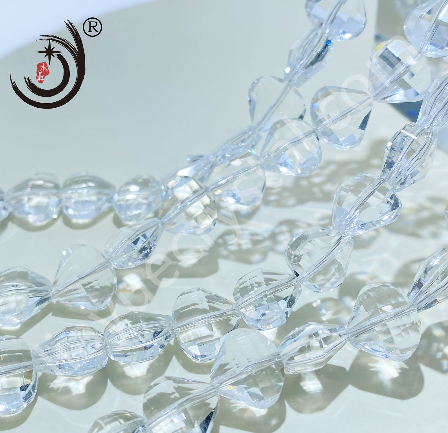 12MM Flower Basket Shape Glass Crystal Beads Wholesale For DIY Jewelry (50080)