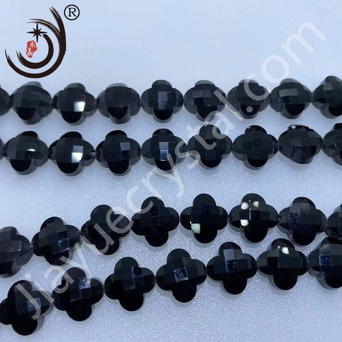 12MM Four-leaf Clover Shape Beads Crystal Glass Beads Wholesale For DIY Jewelry (10180)
