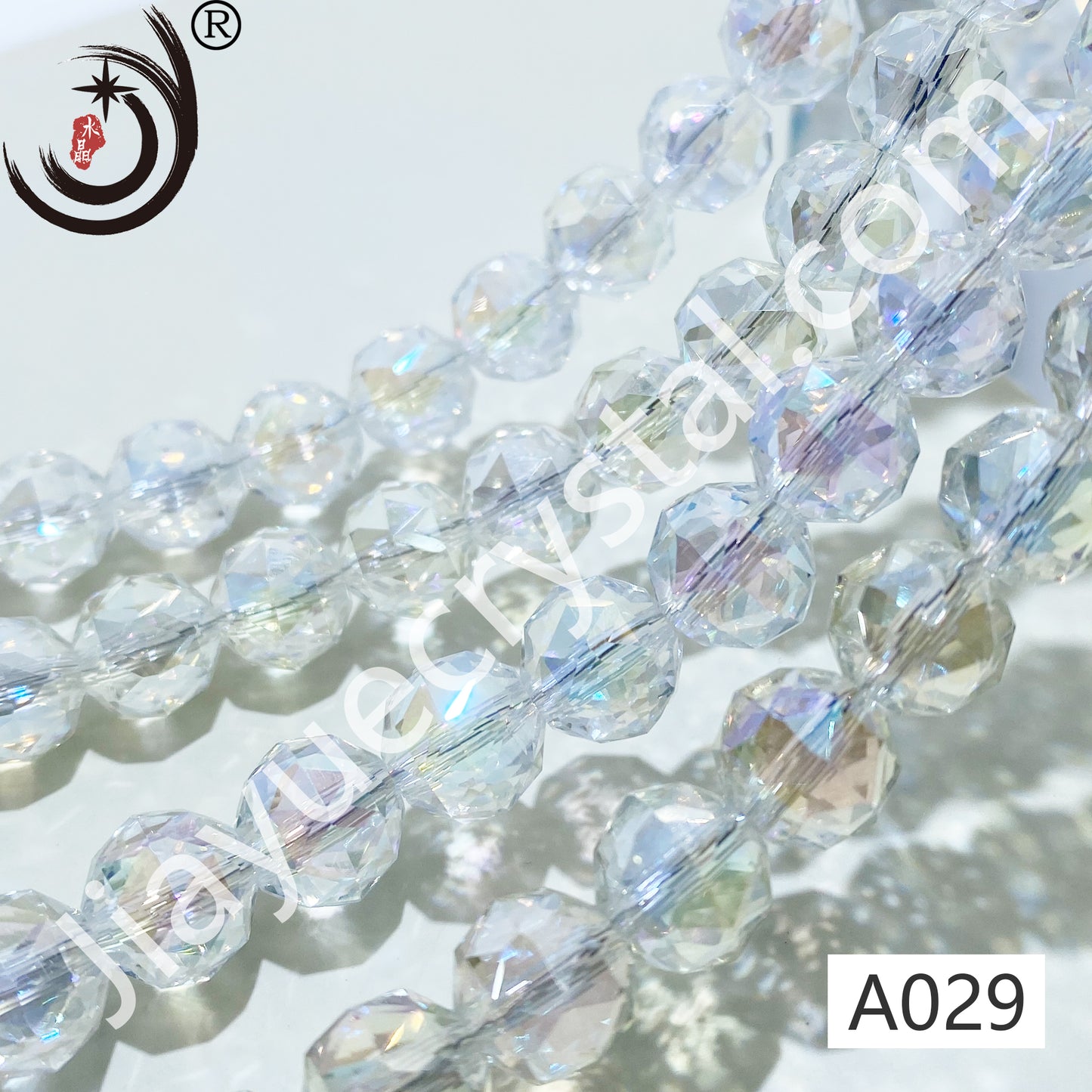 8MM Flower Ball Beads Glass Crystal Beads Wholesale For DIY Jewelry (10162)