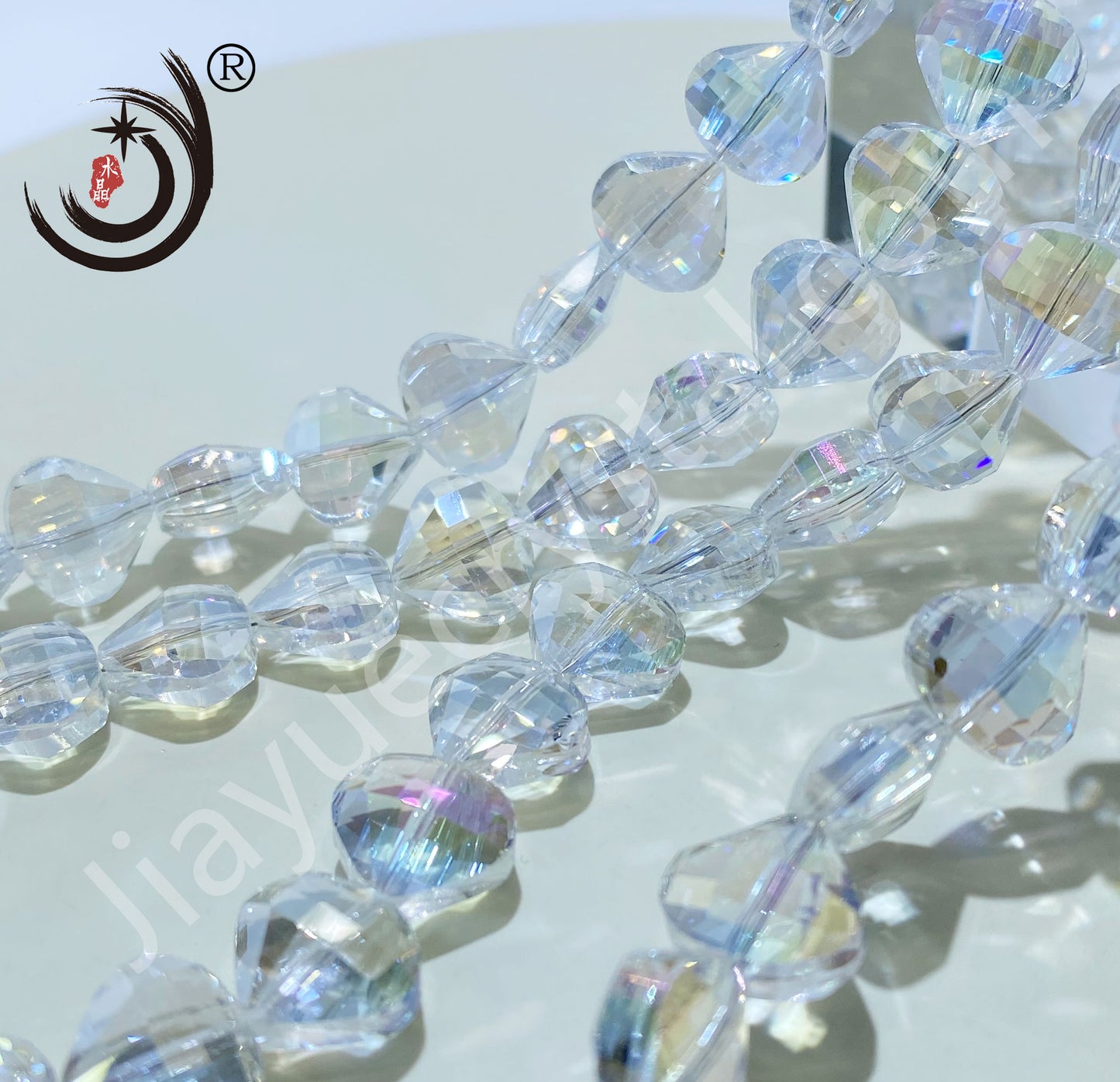 12MM Flower Basket Shape Glass Crystal Beads Wholesale For DIY Jewelry (50080)
