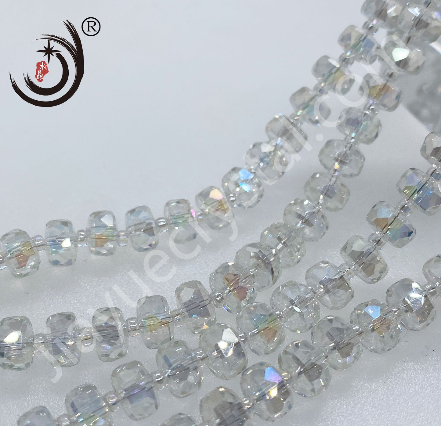 6MM/8MM Wheel Beads Crystal Glass Beads Whole Sale For DIY Jewelry (10117)