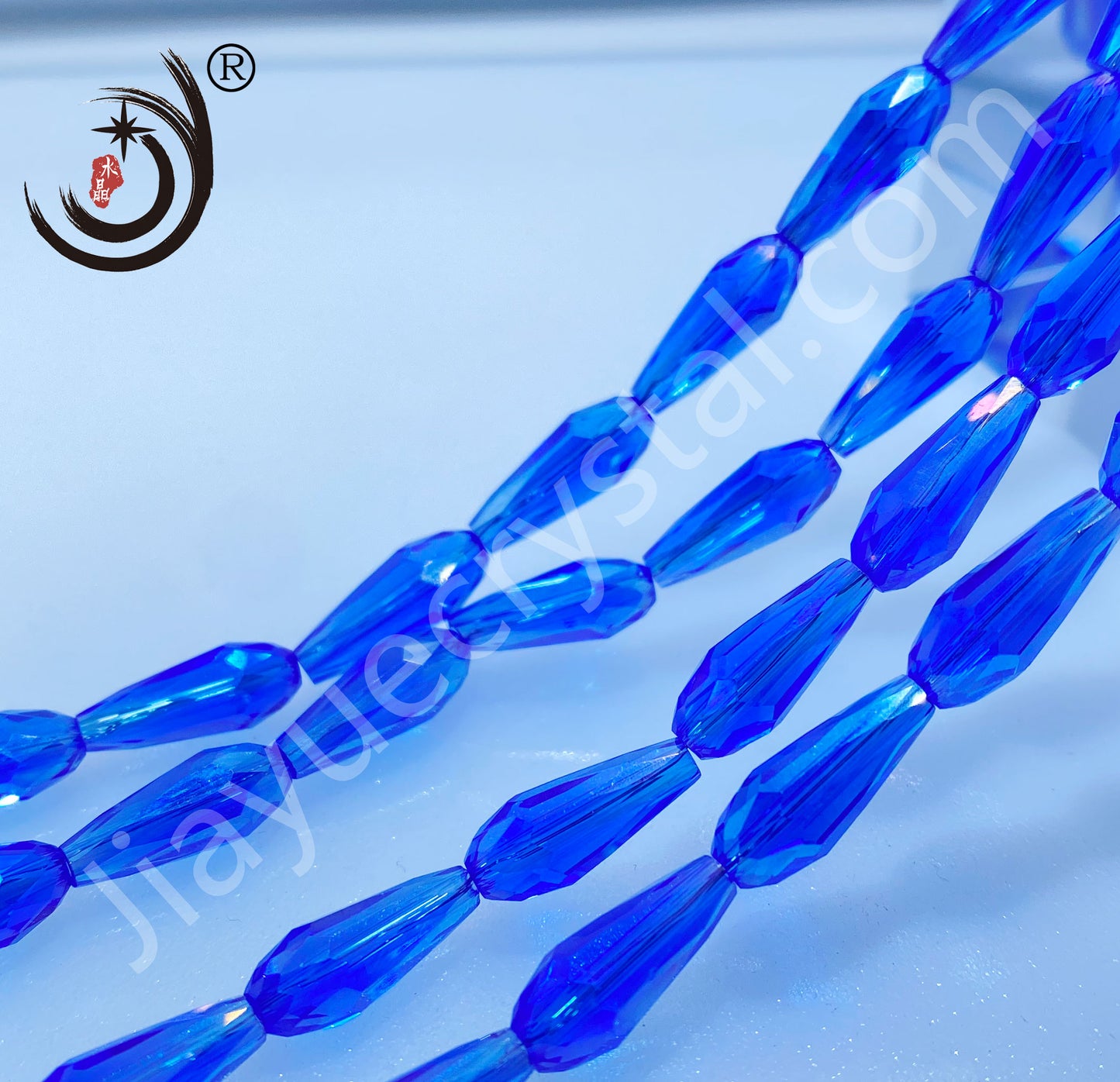 6*14MM Long Warer Drop Beads Crystal Glass Beads Whole Sale For DIY Jewelry (10055)