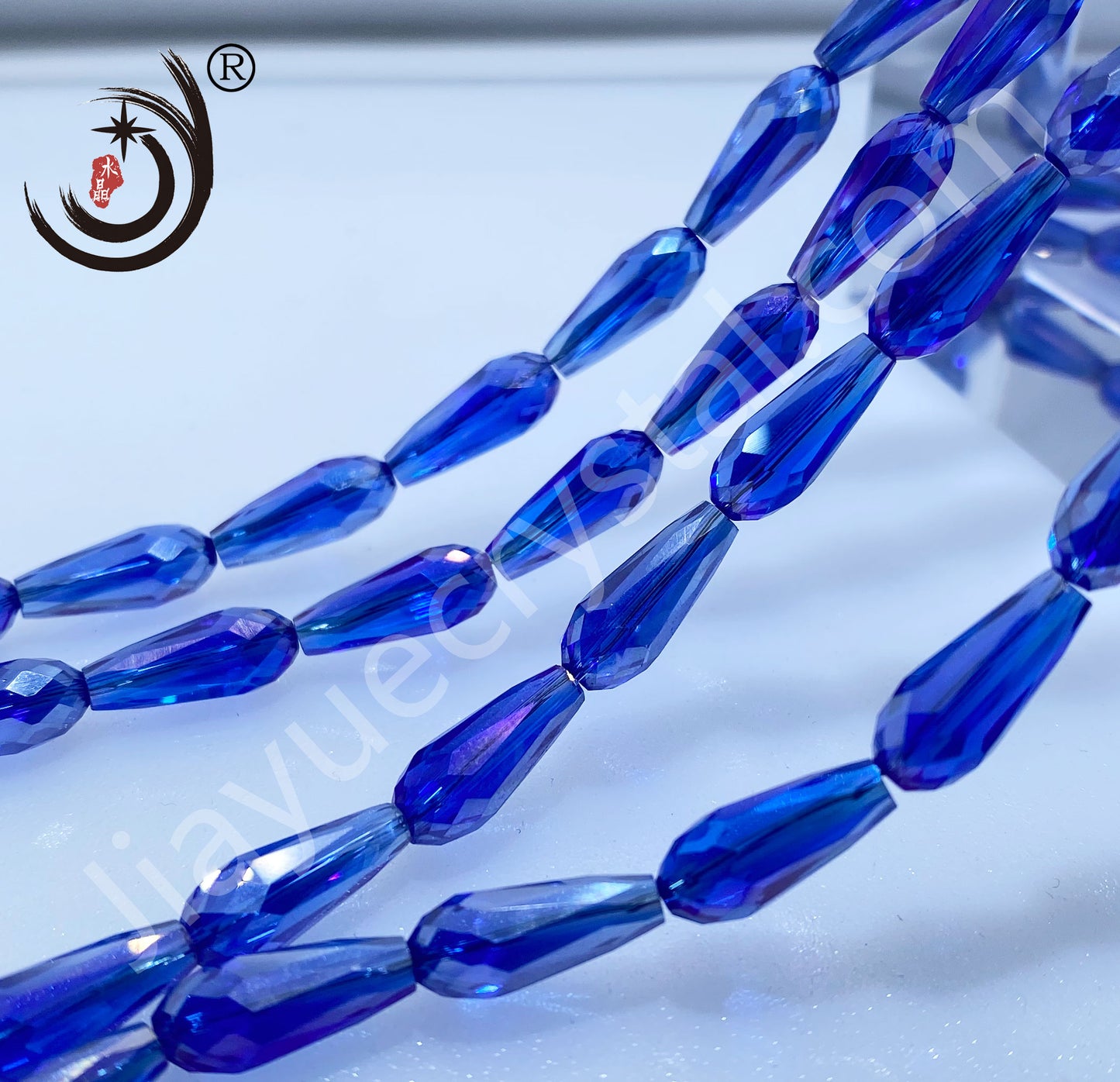 6*14MM Long Warer Drop Beads Crystal Glass Beads Whole Sale For DIY Jewelry (10055)