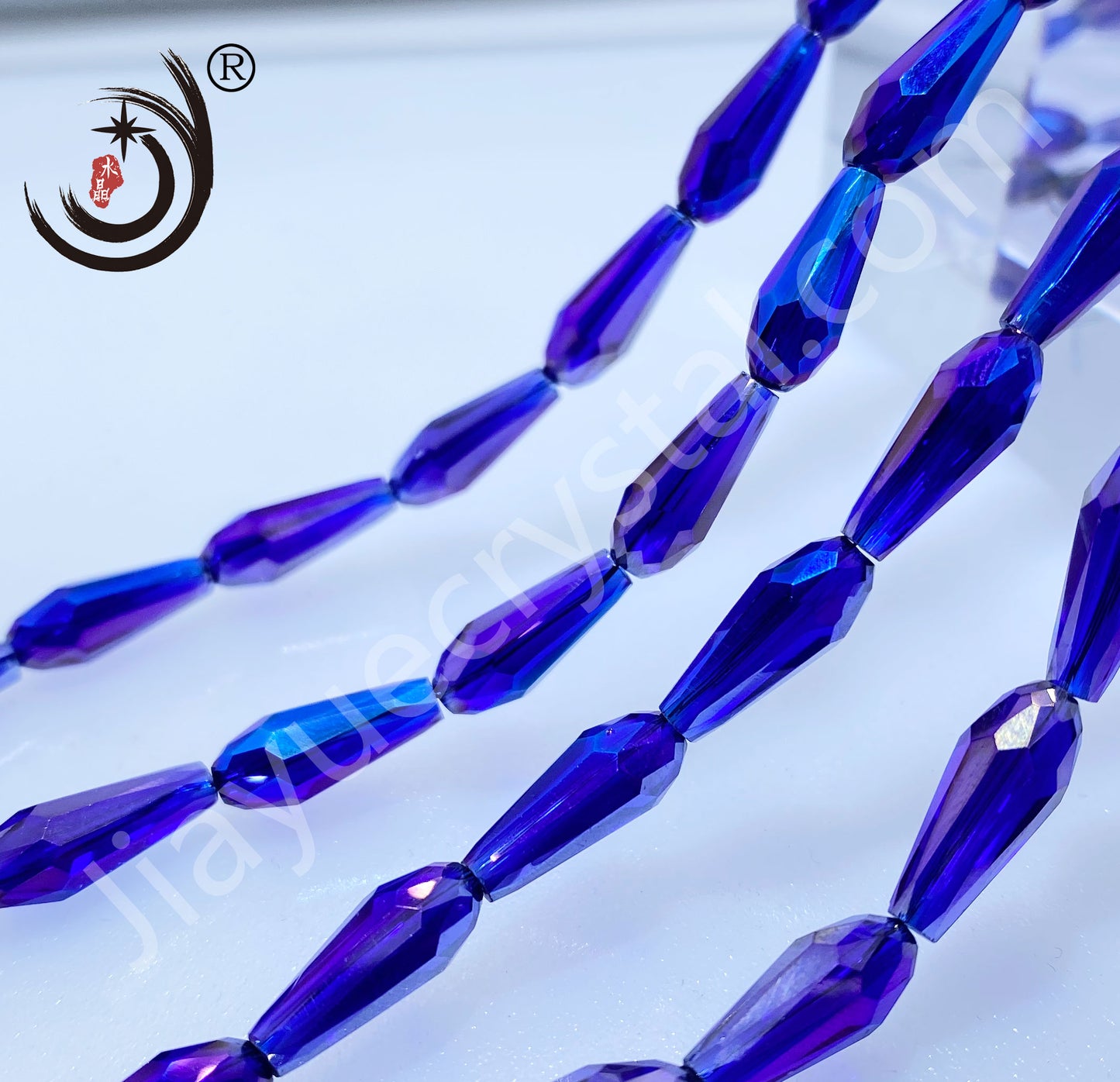 6*14MM Long Warer Drop Beads Crystal Glass Beads Whole Sale For DIY Jewelry (10055)