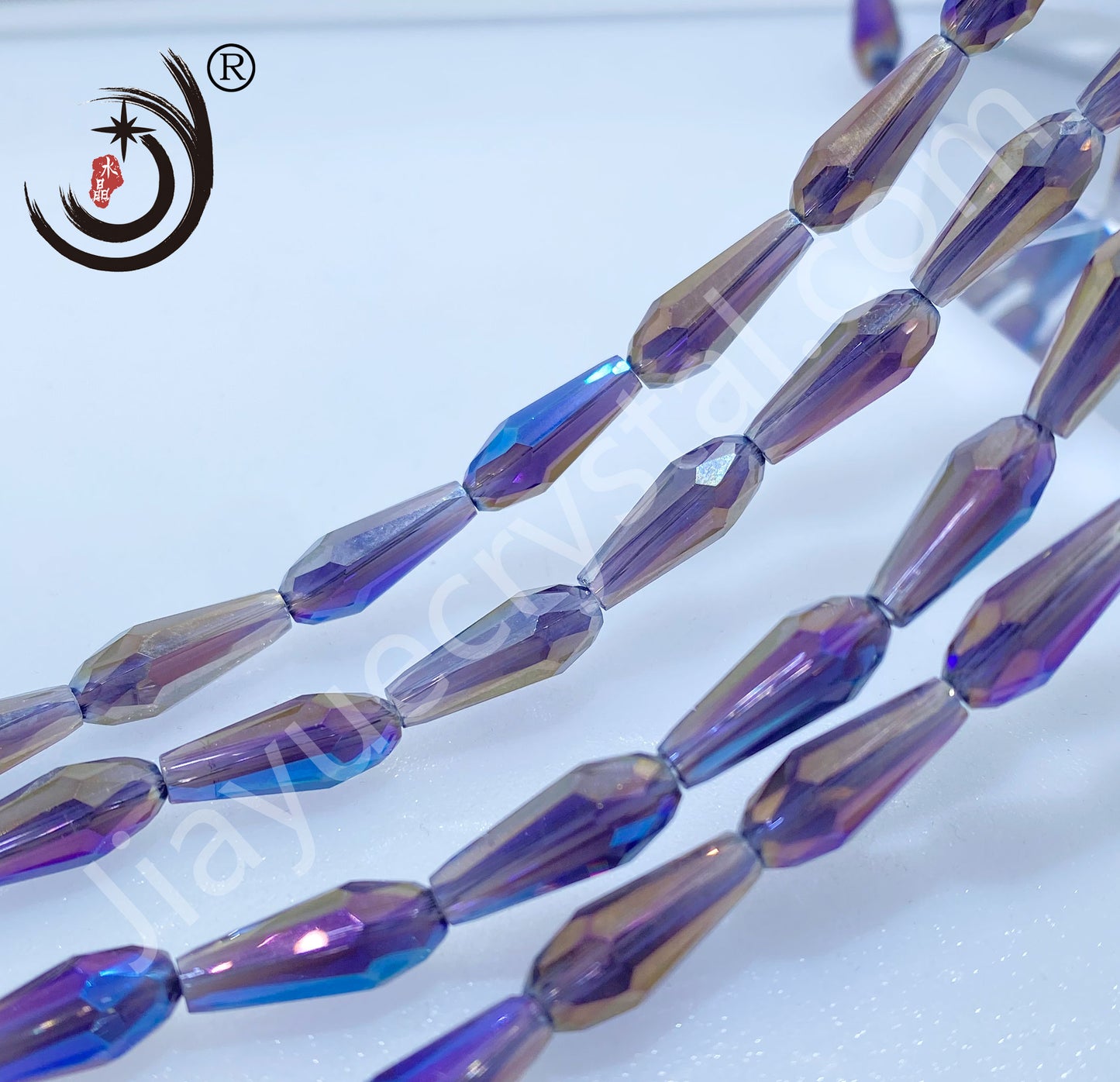 6*14MM Long Warer Drop Beads Crystal Glass Beads Whole Sale For DIY Jewelry (10055)