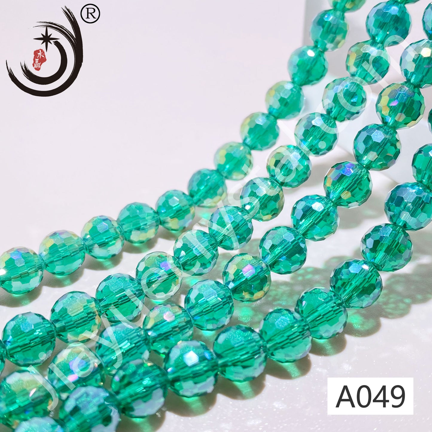 6MM 96 Faceted Round Crystal Glass Beads disco ball Wholesale For DIY Jewelry(10090)