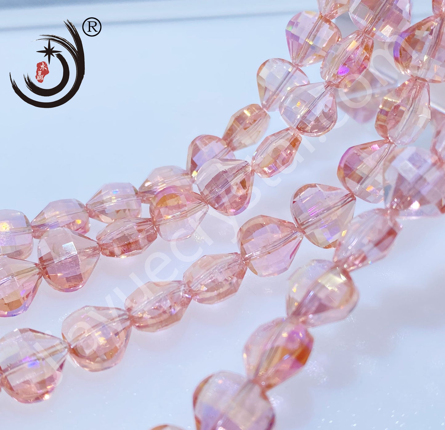 12MM Flower Basket Shape Glass Crystal Beads Wholesale For DIY Jewelry (50080)