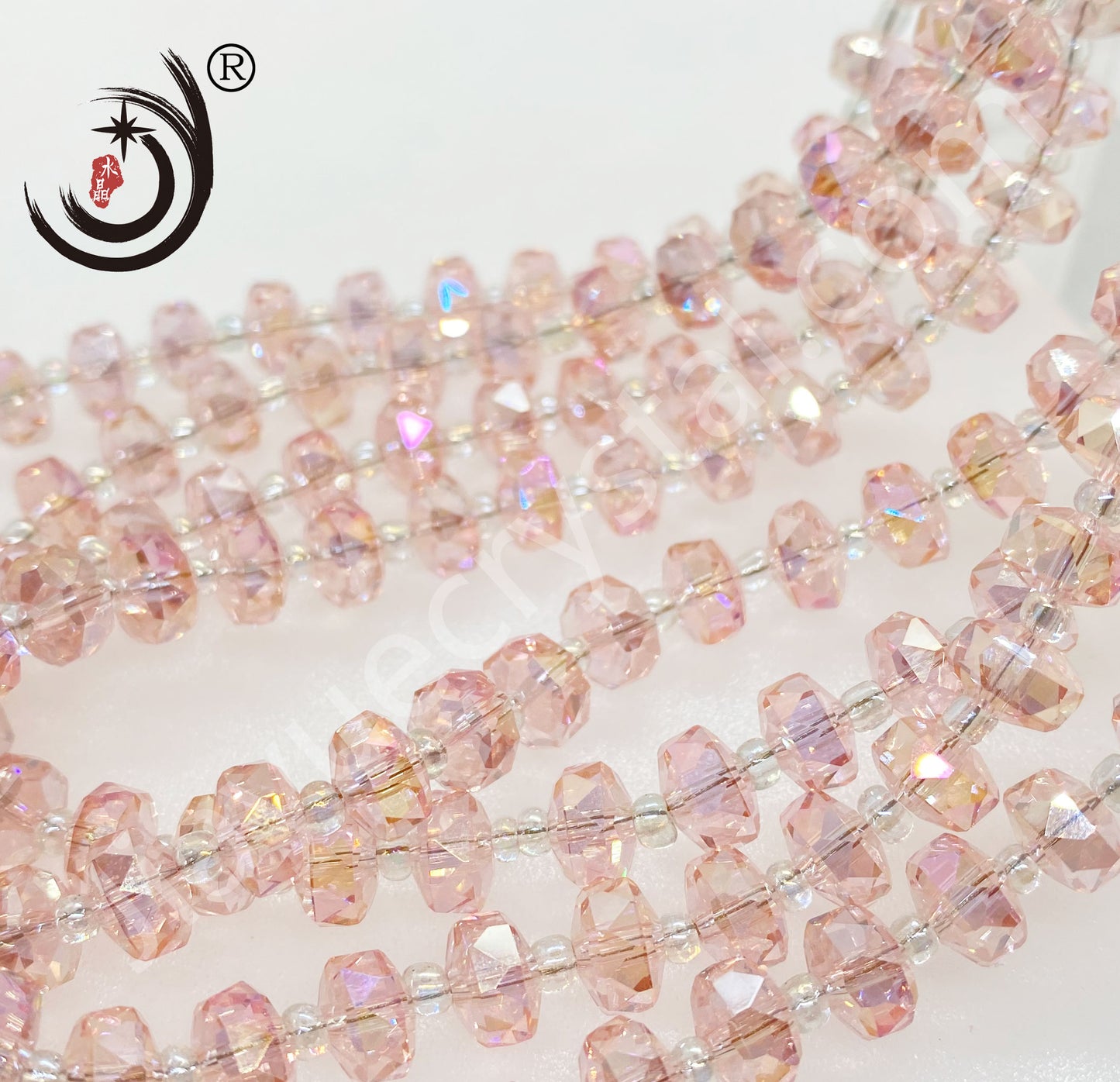 6MM/8MM Wheel Beads Crystal Glass Beads Whole Sale For DIY Jewelry (10117)