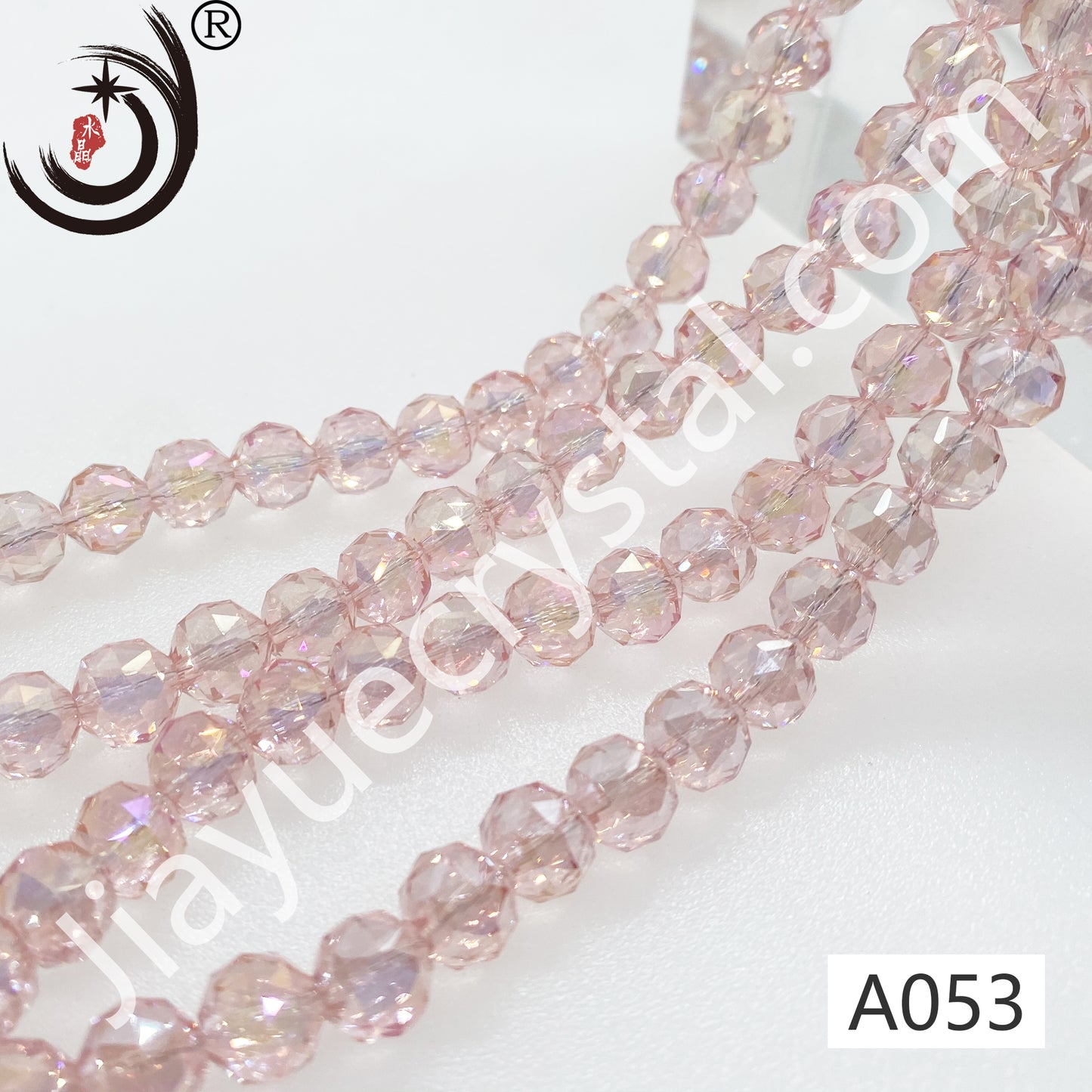 8MM Flower Ball Beads Glass Crystal Beads Wholesale For DIY Jewelry (10162)