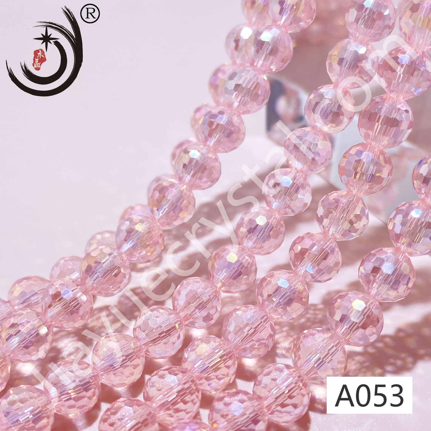 6MM 96 Faceted Round Crystal Glass Beads disco ball Wholesale For DIY Jewelry(10090)