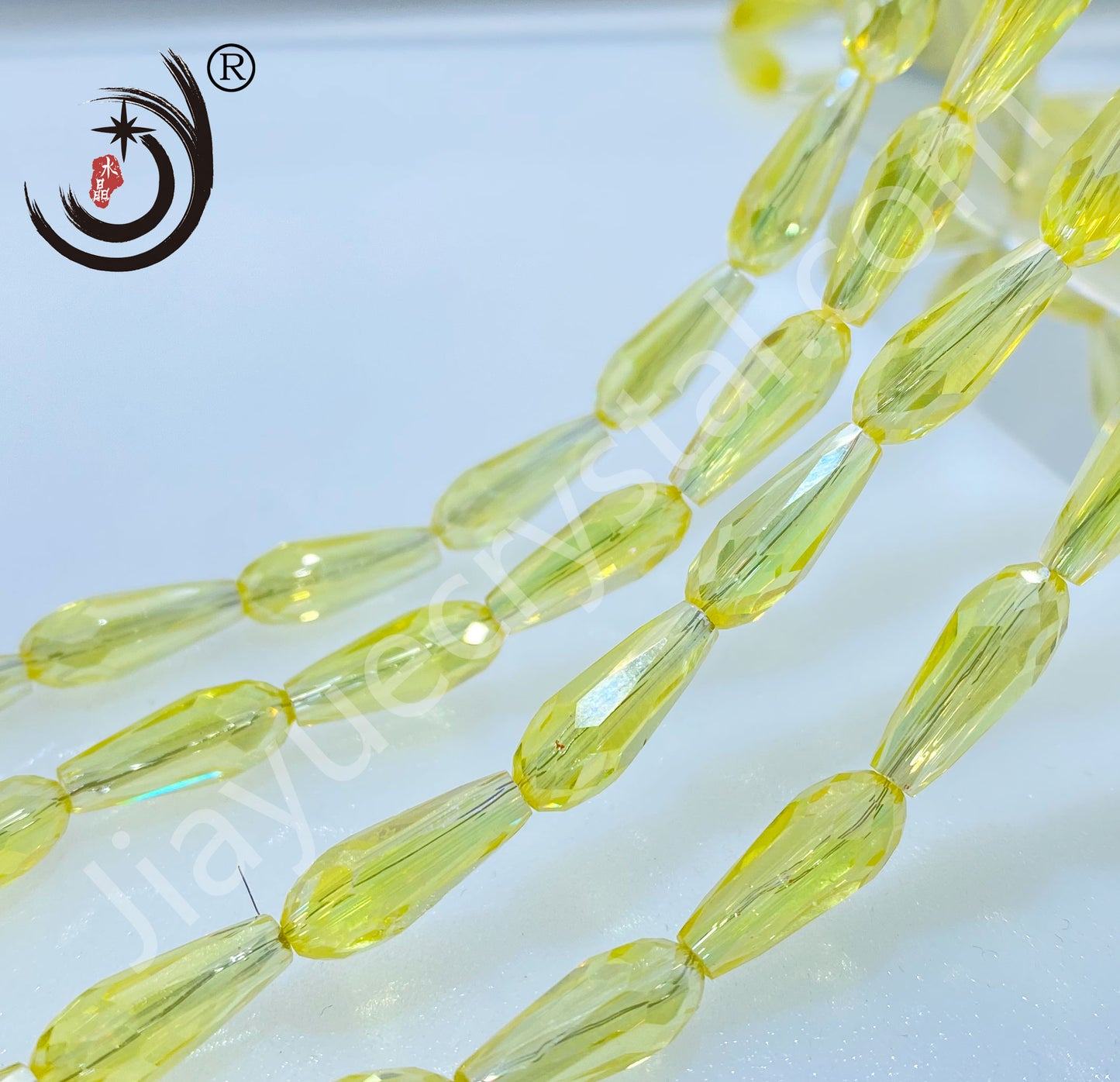 6*14MM Long Warer Drop Beads Crystal Glass Beads Whole Sale For DIY Jewelry (10055)