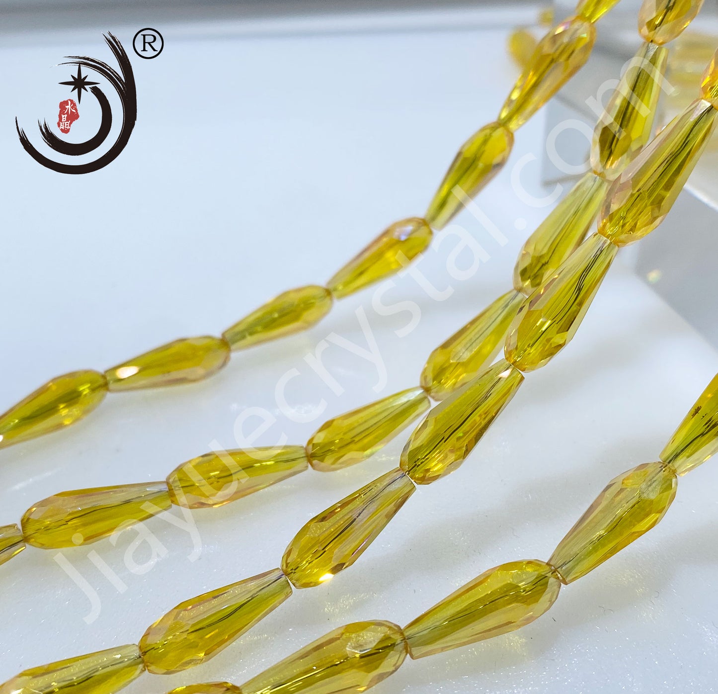 6*14MM Long Warer Drop Beads Crystal Glass Beads Whole Sale For DIY Jewelry (10055)