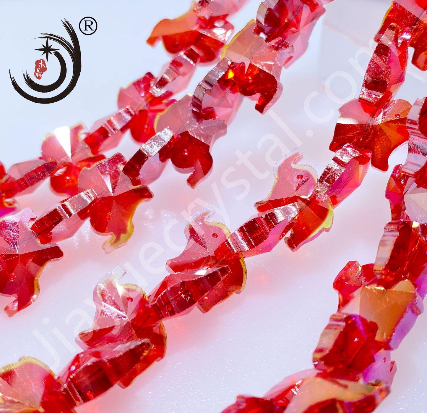 16MM Elephant Shape Crystal Glass Beads Whole Sale For DIY Jewelry (50060)