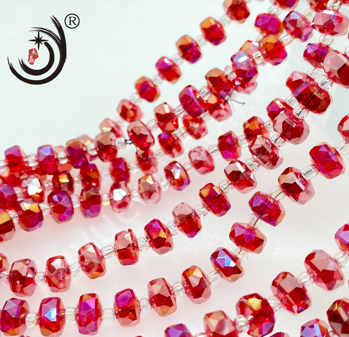 6MM/8MM Wheel Beads Crystal Glass Beads Whole Sale For DIY Jewelry (10117)