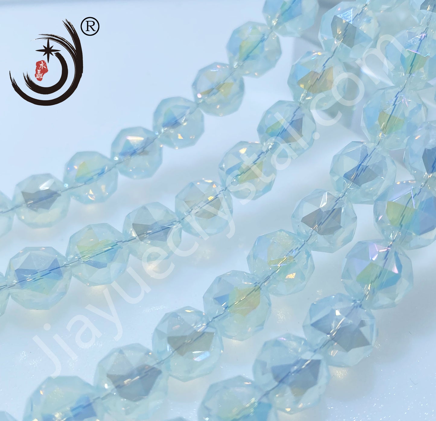 8MM Flower Ball Beads Glass Crystal Beads Wholesale For DIY Jewelry (10162)