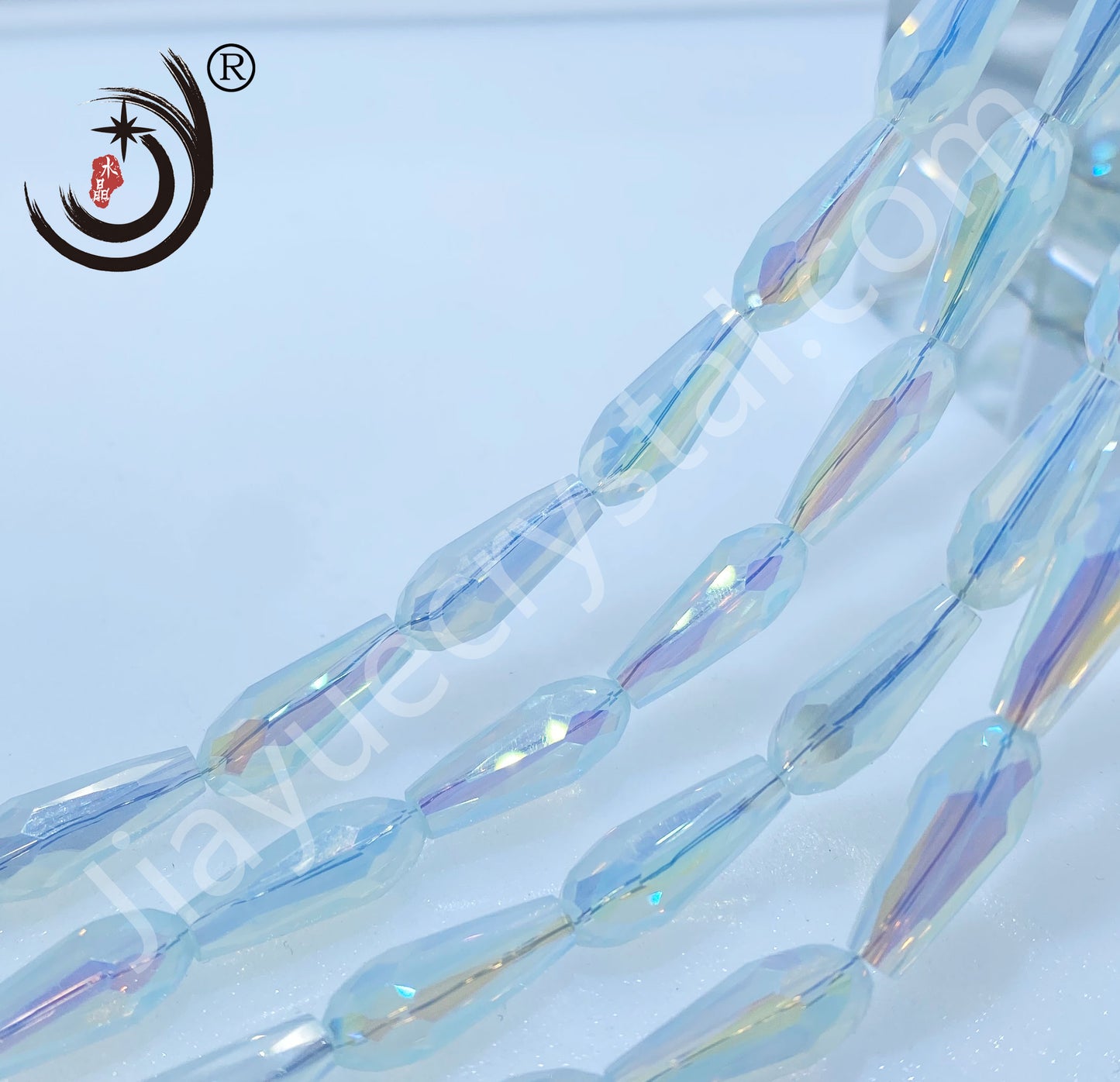 6*14MM Long Warer Drop Beads Crystal Glass Beads Whole Sale For DIY Jewelry (10055)
