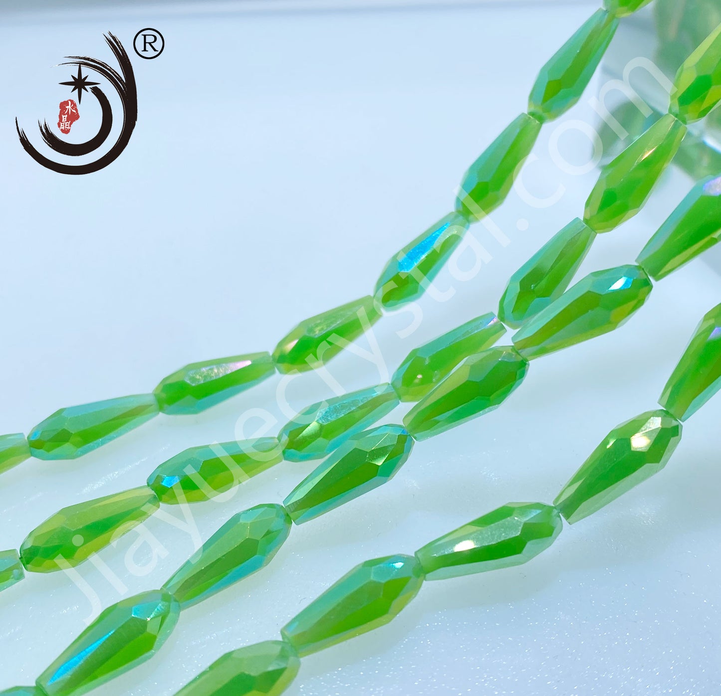 6*14MM Long Warer Drop Beads Crystal Glass Beads Whole Sale For DIY Jewelry (10055)