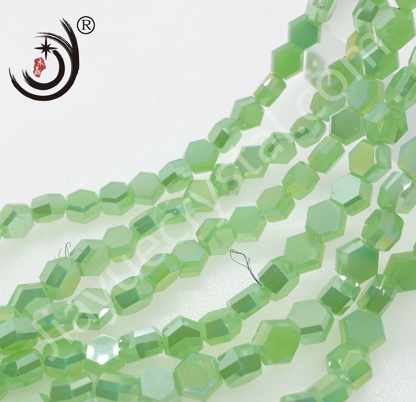 4MM/6MM/8MM Hexagonal Shape Ctystal Glass Beads Whole Sale For DIY Jewelry (20007)