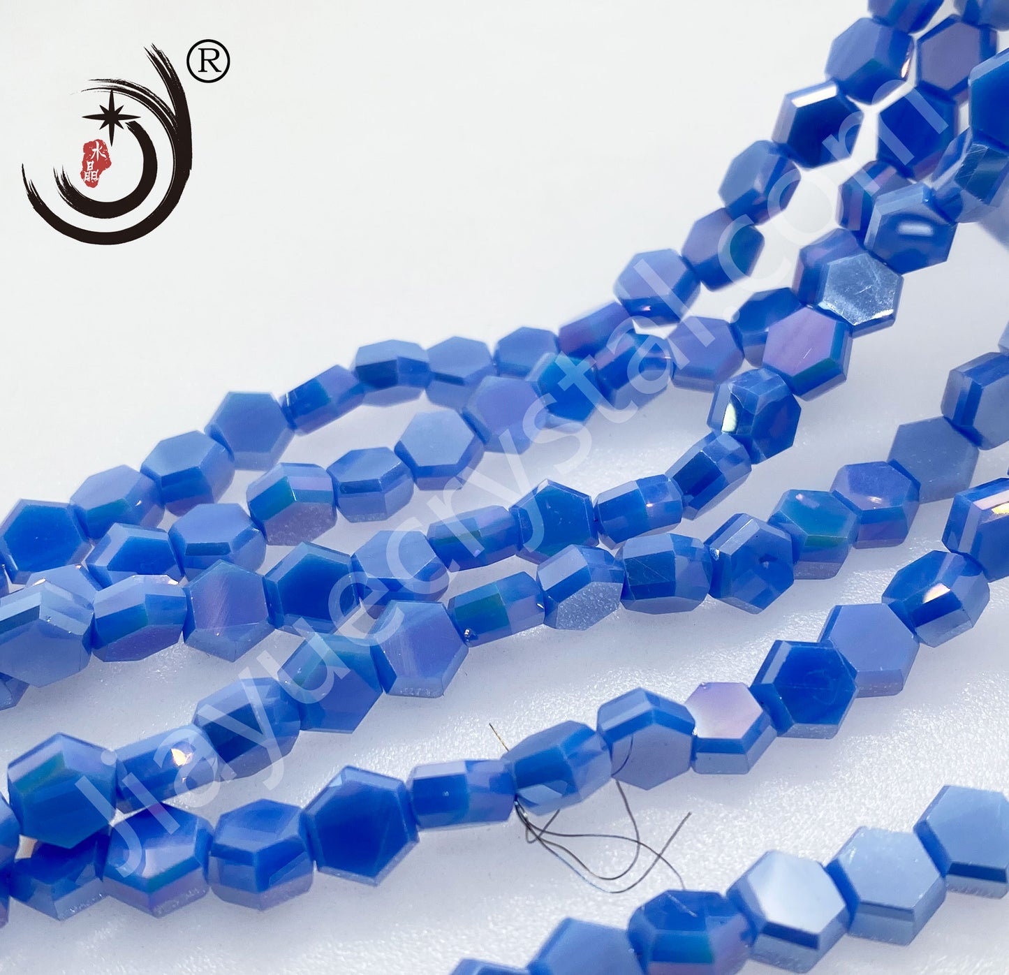 4MM/6MM/8MM Hexagonal Shape Ctystal Glass Beads Whole Sale For DIY Jewelry (20007)