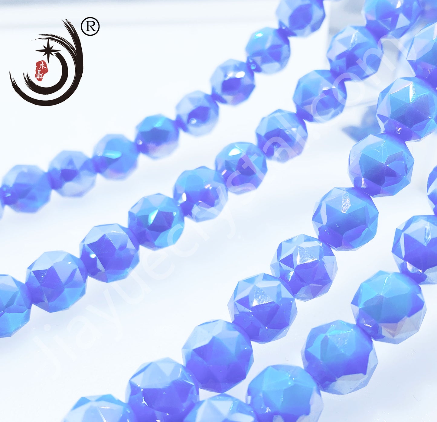8MM Flower Ball Beads Glass Crystal Beads Wholesale For DIY Jewelry (10162)