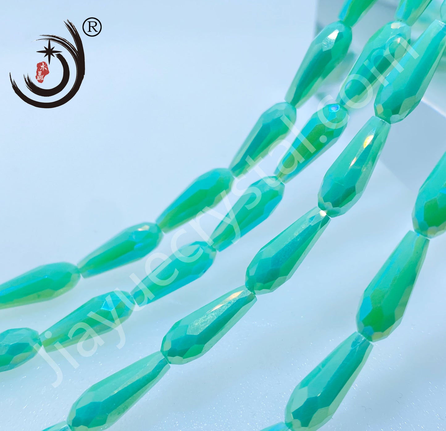 6*14MM Long Warer Drop Beads Crystal Glass Beads Whole Sale For DIY Jewelry (10055)