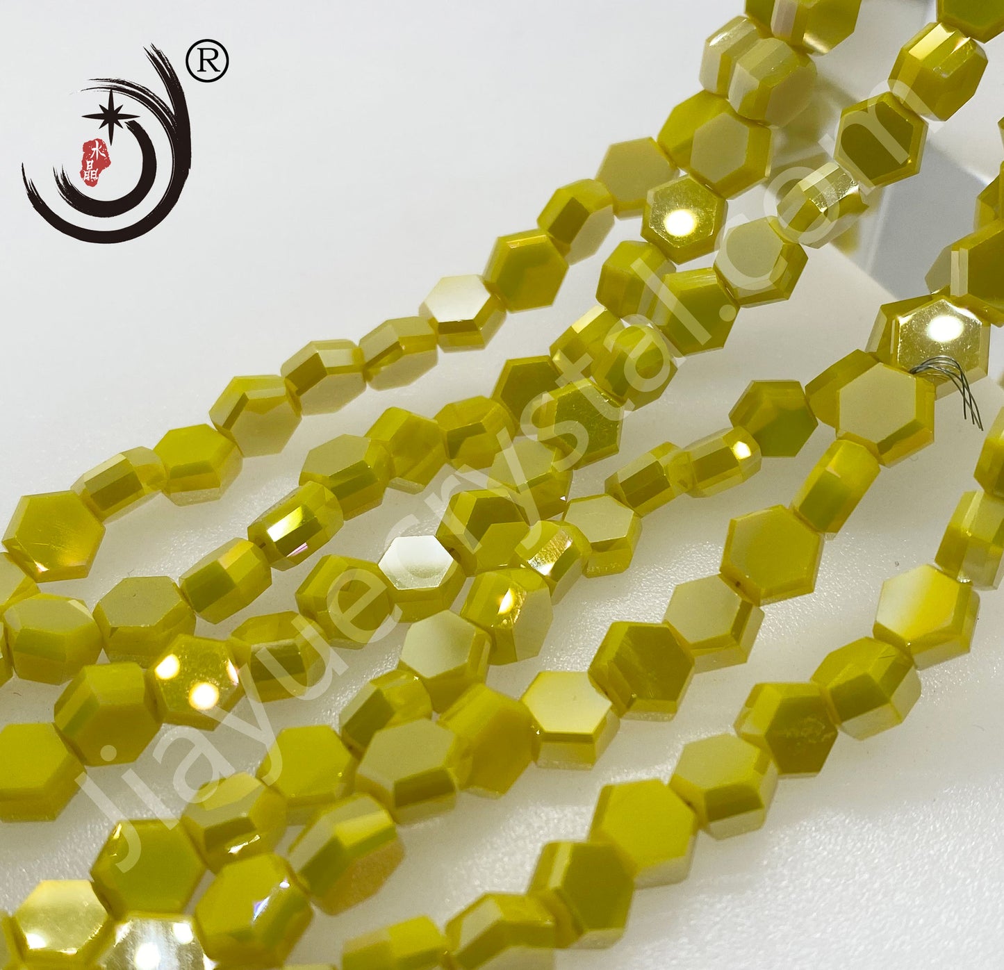 4MM/6MM/8MM Hexagonal Shape Ctystal Glass Beads Whole Sale For DIY Jewelry (20007)