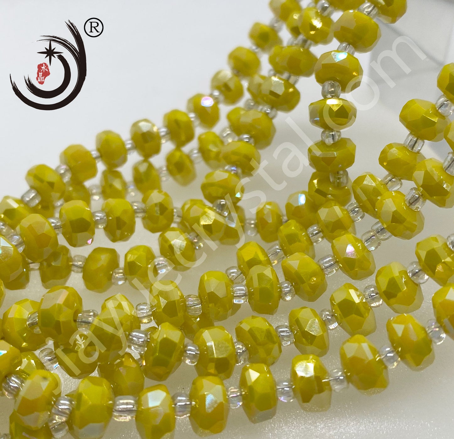 6MM/8MM Wheel Beads Crystal Glass Beads Whole Sale For DIY Jewelry (10117)