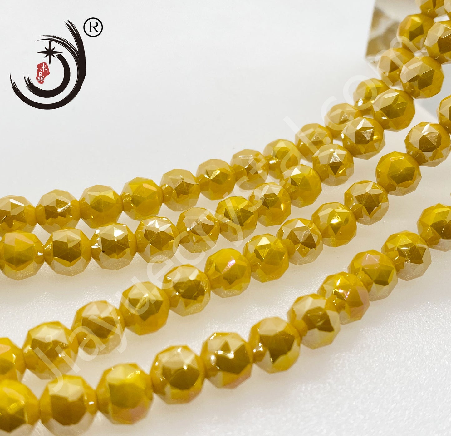 8MM Flower Ball Beads Glass Crystal Beads Wholesale For DIY Jewelry (10162)