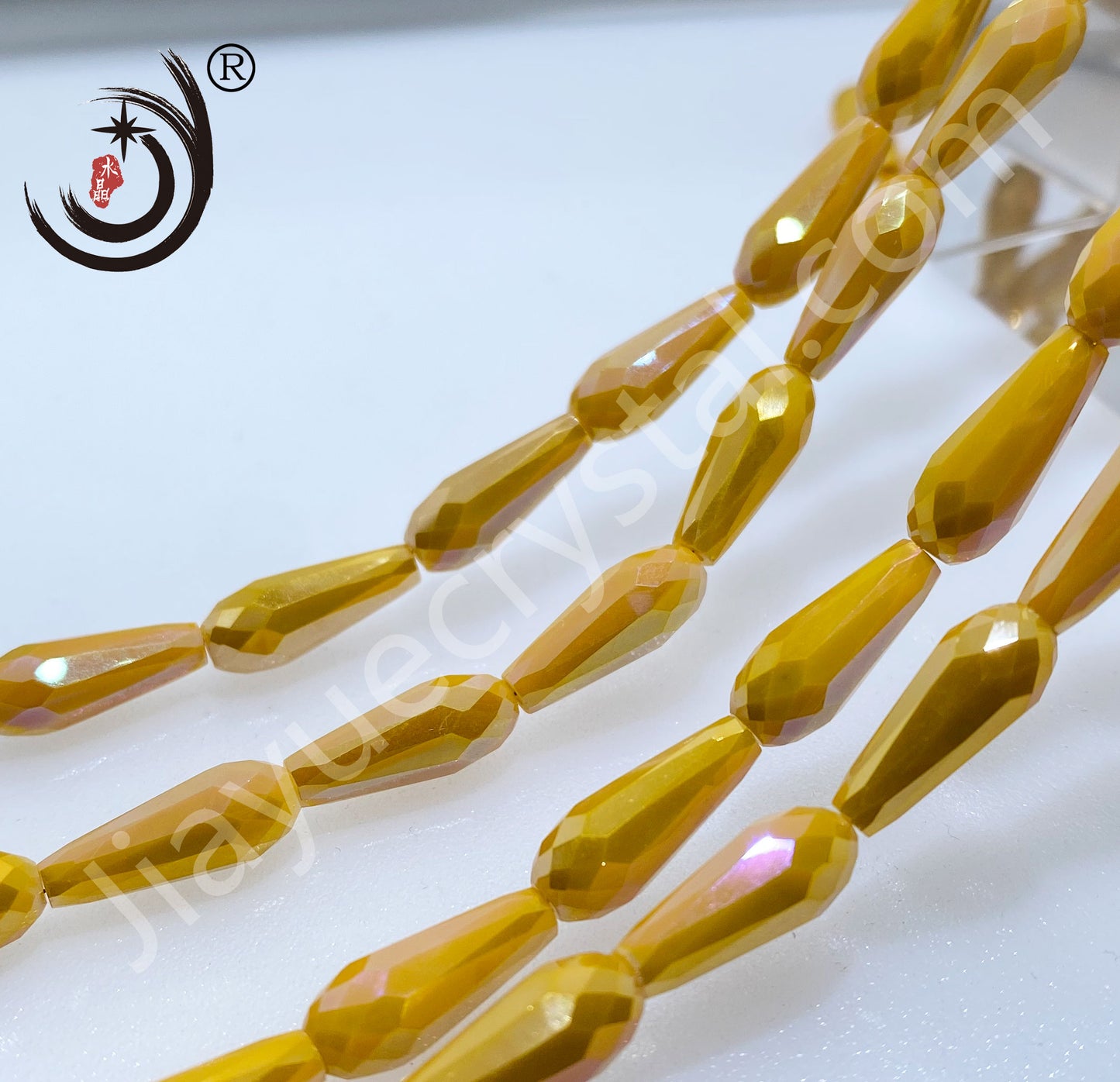 6*14MM Long Warer Drop Beads Crystal Glass Beads Whole Sale For DIY Jewelry (10055)