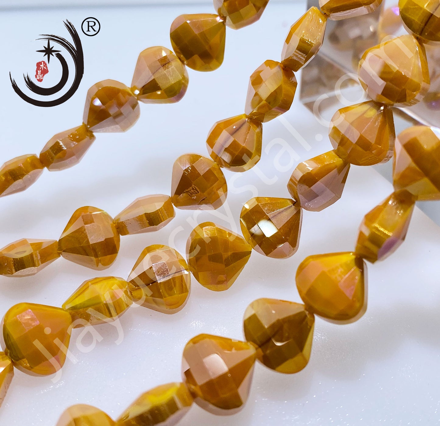 12MM Flower Basket Shape Glass Crystal Beads Wholesale For DIY Jewelry (50080)