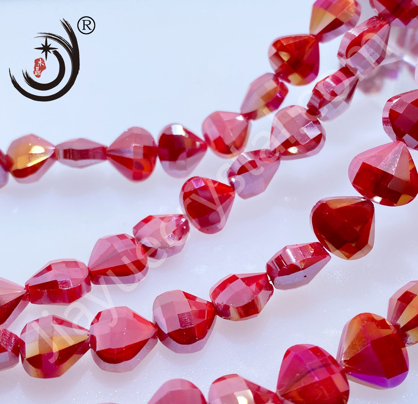 12MM Flower Basket Shape Glass Crystal Beads Wholesale For DIY Jewelry (50080)