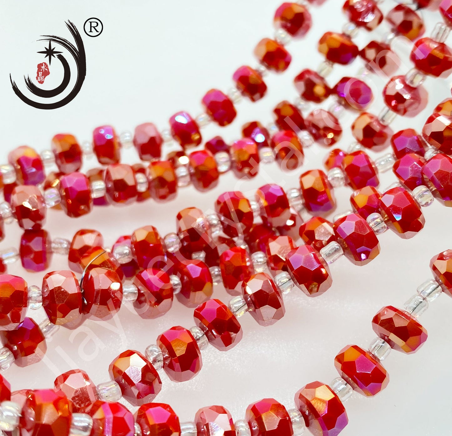 6MM/8MM Wheel Beads Crystal Glass Beads Whole Sale For DIY Jewelry (10117)