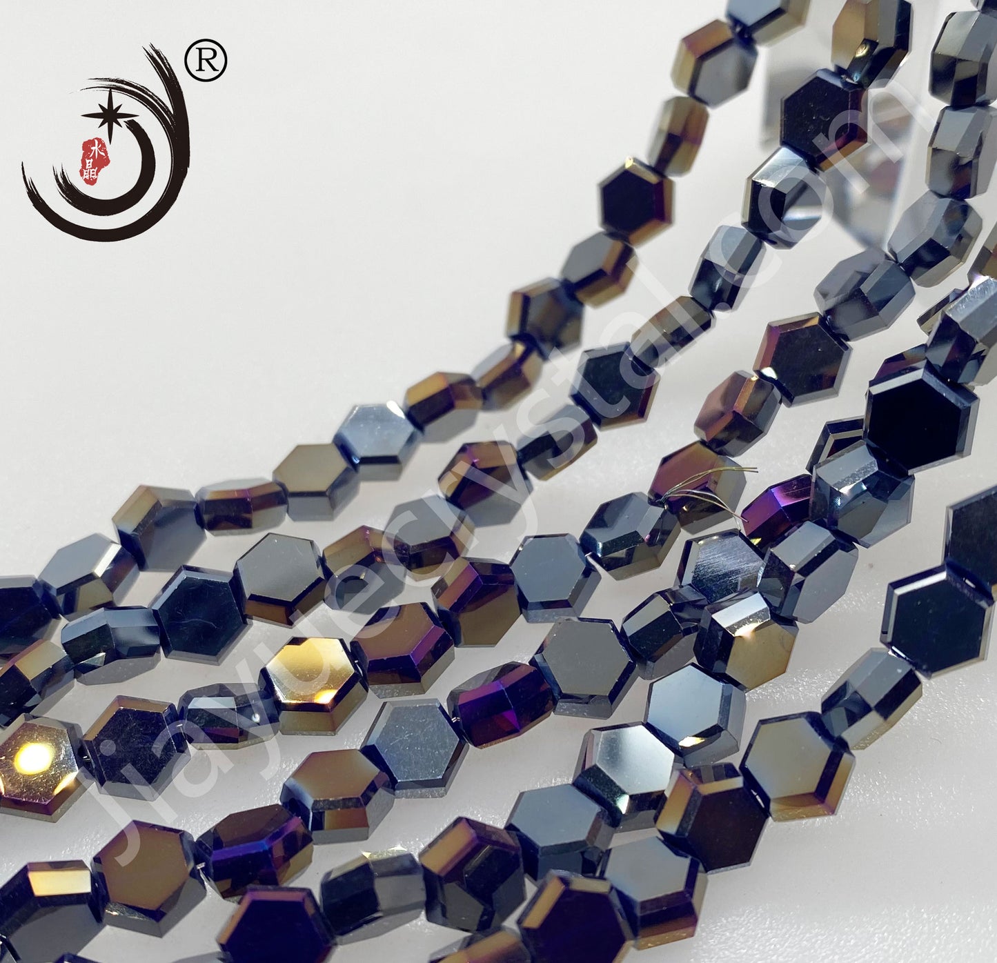 4MM/6MM/8MM Hexagonal Shape Ctystal Glass Beads Whole Sale For DIY Jewelry (20007)