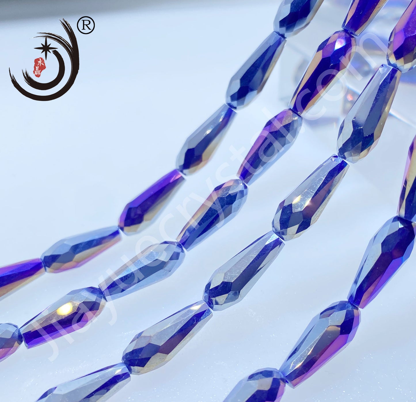6*14MM Long Warer Drop Beads Crystal Glass Beads Whole Sale For DIY Jewelry (10055)