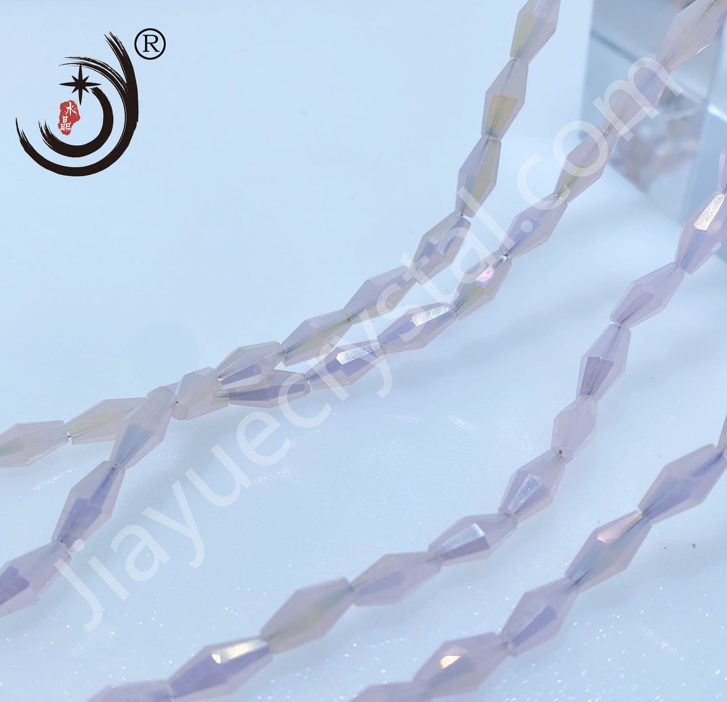 4x8MM Long Pointed Beads Crystal Glass Beads Whole Sale For DIY Jewelry (10061)
