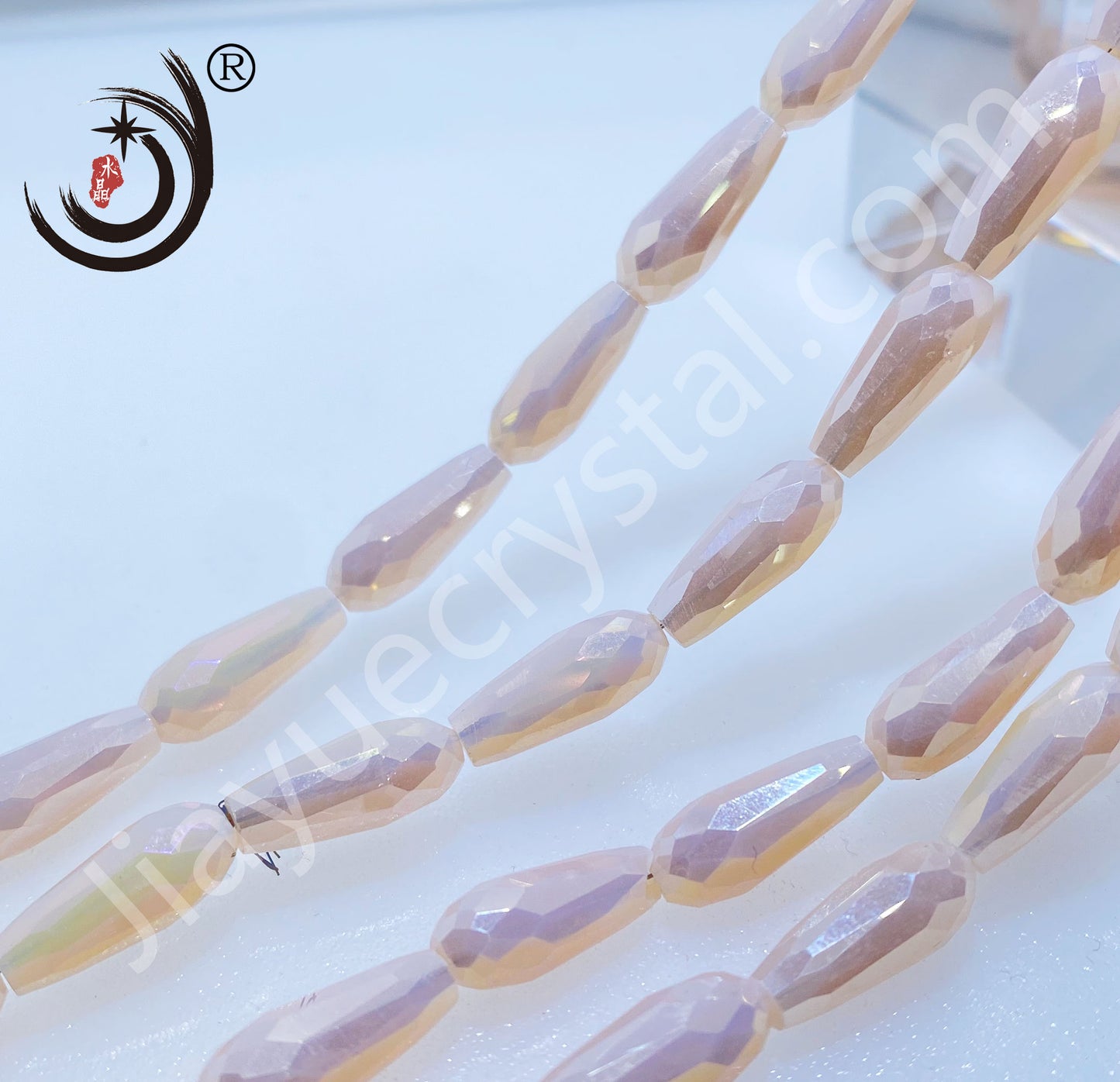 6*14MM Long Warer Drop Beads Crystal Glass Beads Whole Sale For DIY Jewelry (10055)