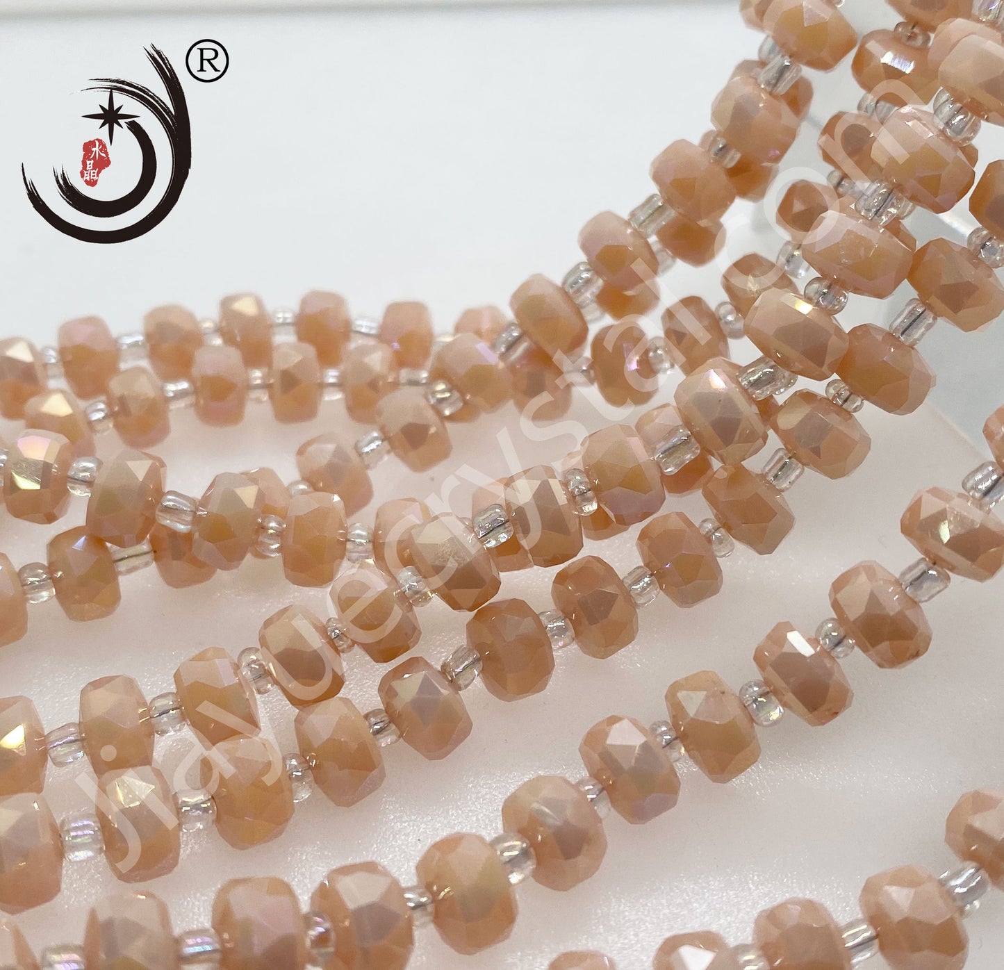 6MM/8MM Wheel Beads Crystal Glass Beads Whole Sale For DIY Jewelry (10117)