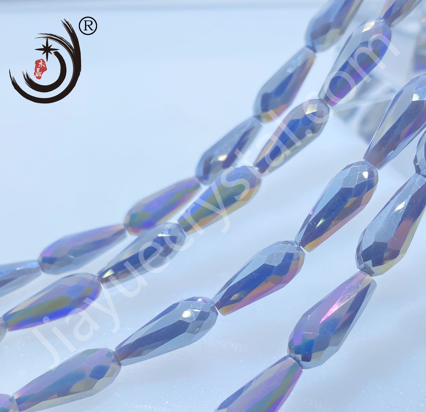 6*14MM Long Warer Drop Beads Crystal Glass Beads Whole Sale For DIY Jewelry (10055)