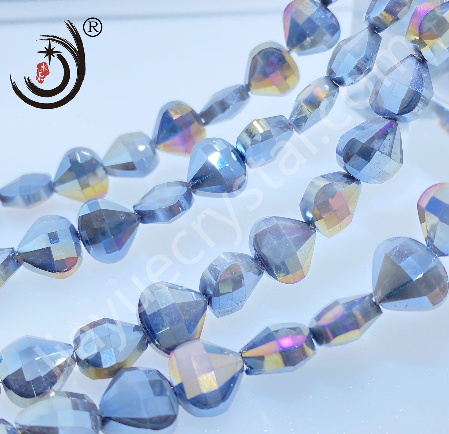 12MM Flower Basket Shape Glass Crystal Beads Wholesale For DIY Jewelry (50080)