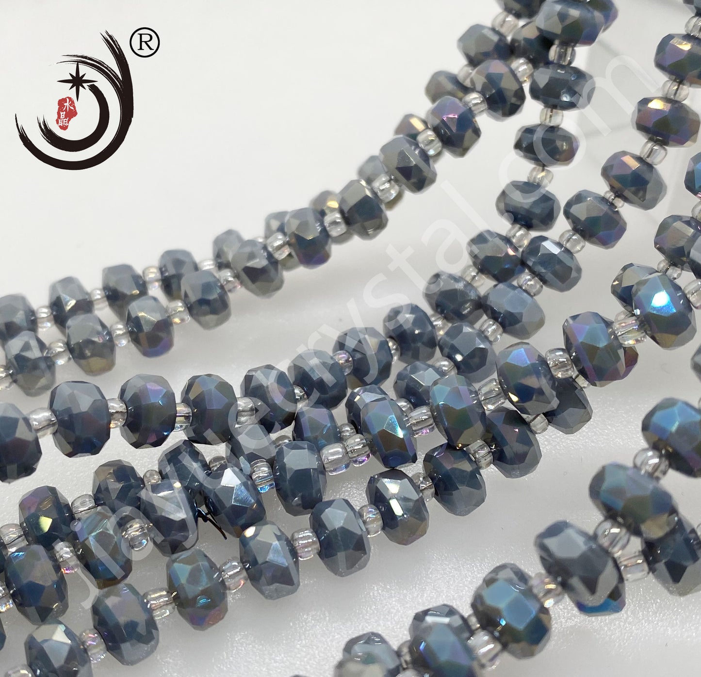 6MM/8MM Wheel Beads Crystal Glass Beads Whole Sale For DIY Jewelry (10117)