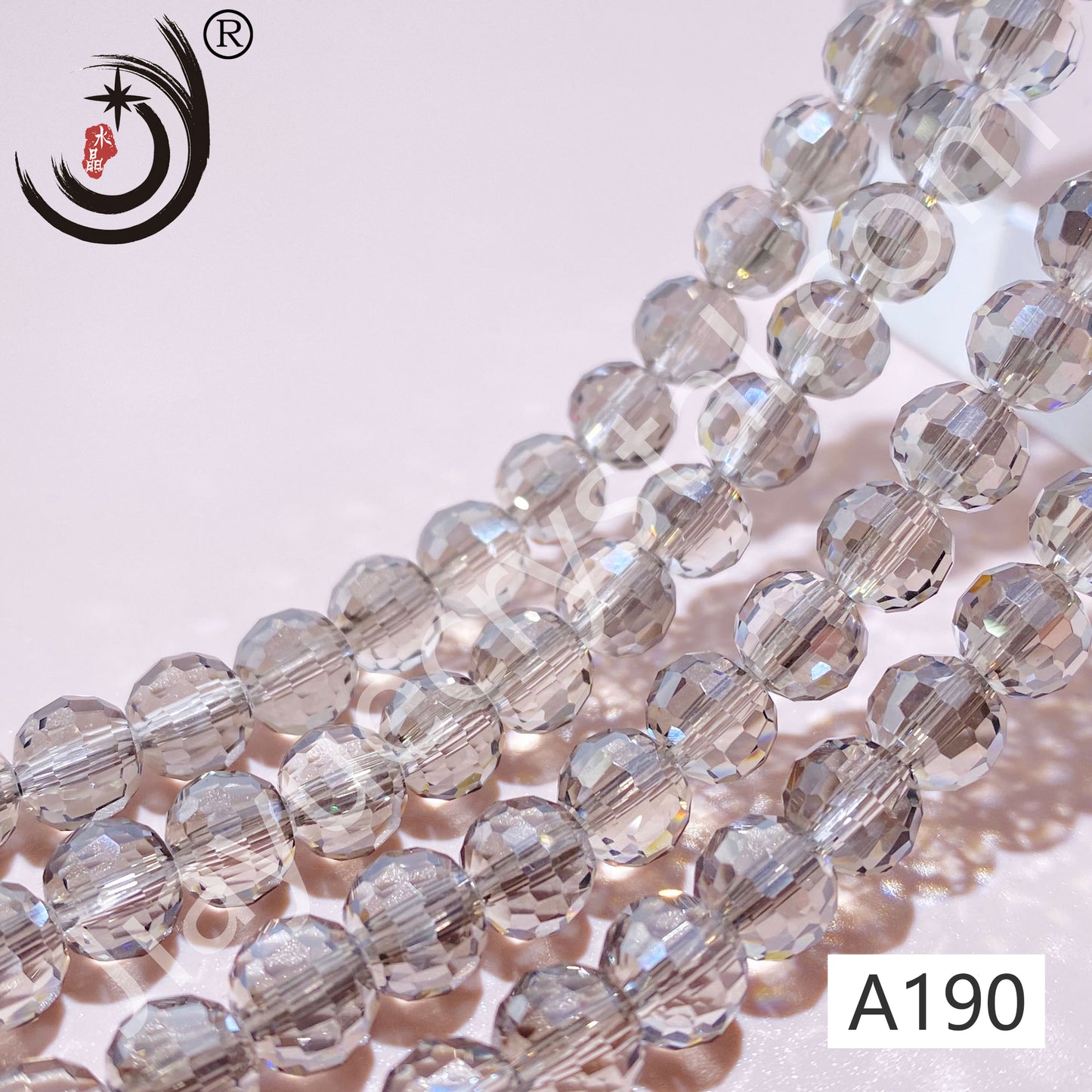 6MM 96 Faceted Round Crystal Glass Beads disco ball Wholesale For DIY Jewelry(10090)