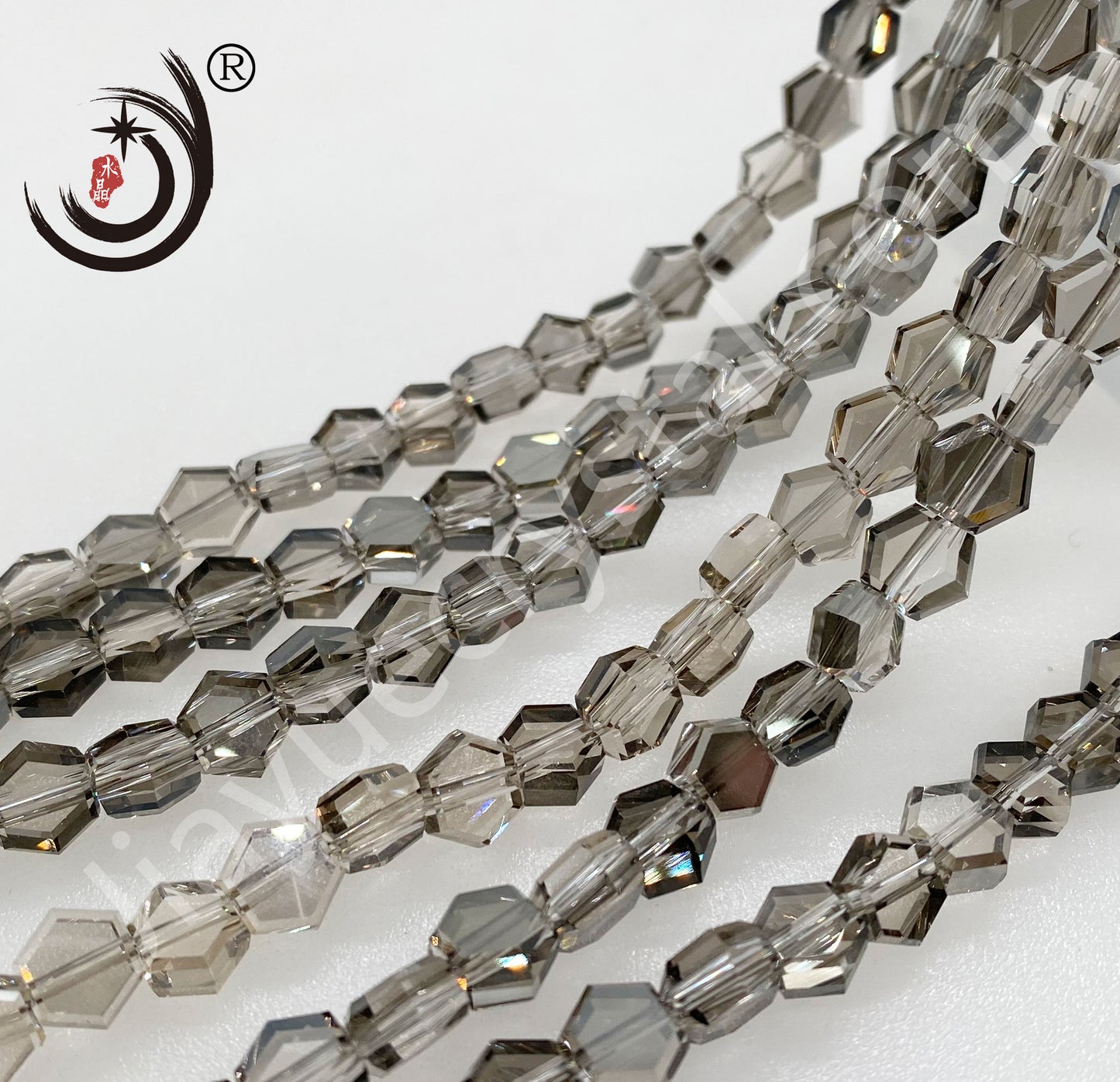 4MM/6MM/8MM Hexagonal Shape Ctystal Glass Beads Whole Sale For DIY Jewelry (20007)