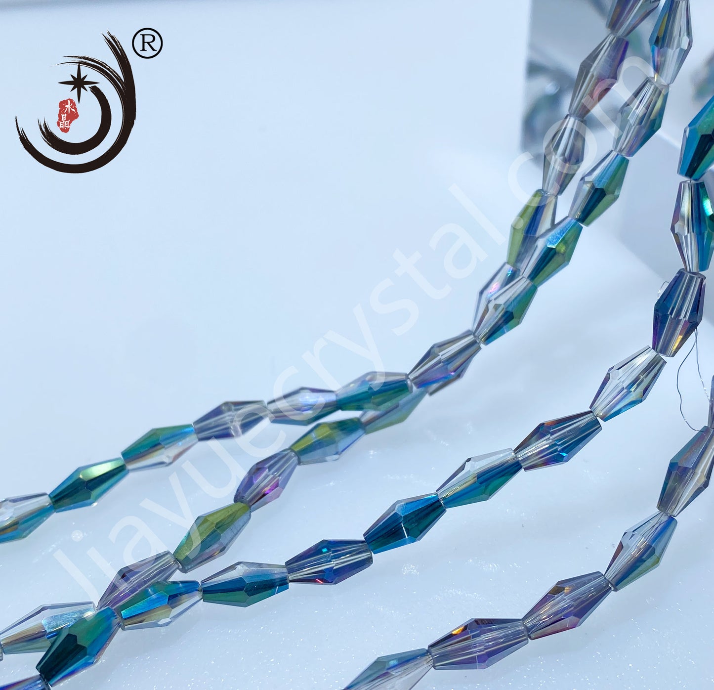 4x8MM Long Pointed Beads Crystal Glass Beads Whole Sale For DIY Jewelry (10061)