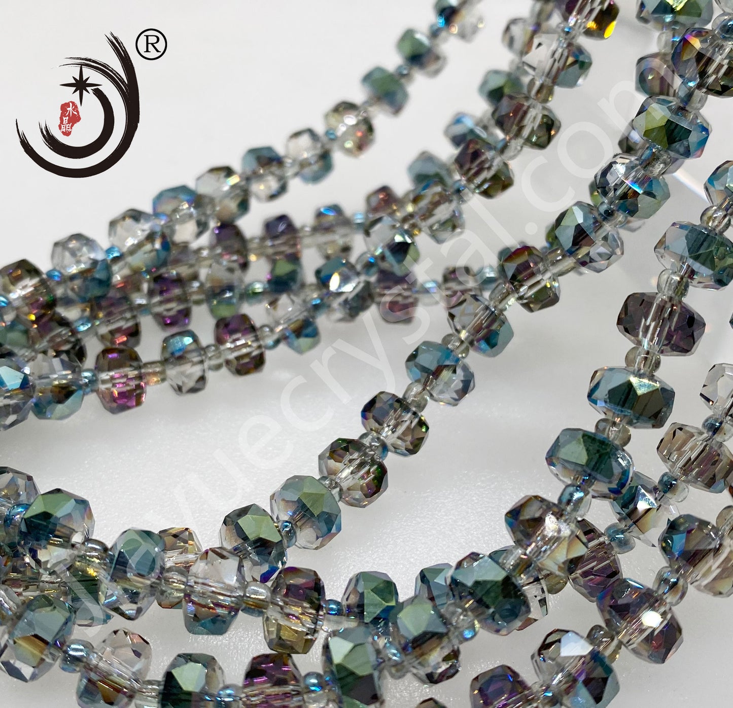 6MM/8MM Wheel Beads Crystal Glass Beads Whole Sale For DIY Jewelry (10117)