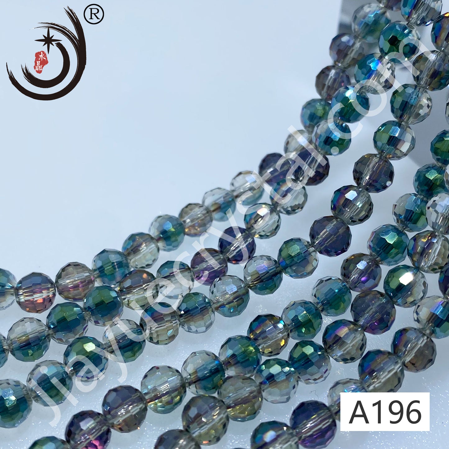 6MM 96 Faceted Round Crystal Glass Beads disco ball Wholesale For DIY Jewelry(10090)