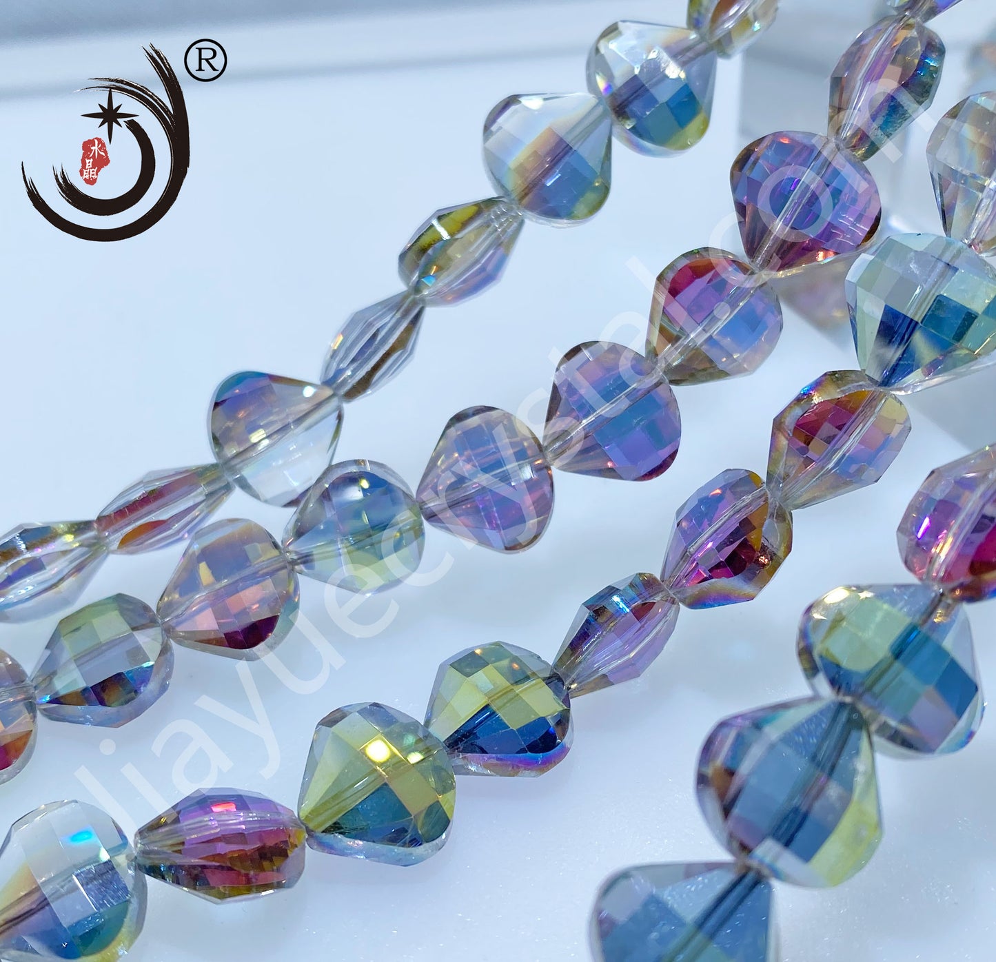 12MM Flower Basket Shape Glass Crystal Beads Wholesale For DIY Jewelry (50080)