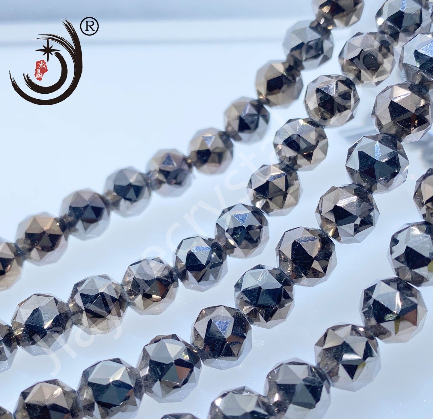 8MM Flower Ball Beads Glass Crystal Beads Wholesale For DIY Jewelry (10162)